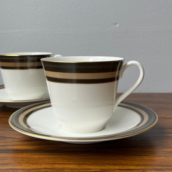 2 Fine Bone China Tea Pairs Cadenza H 5046 Royal Doulton 1976 - Picture 2 of 12